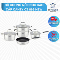 BỘ XOONG NỒI INOX CAO CẤP CANZY CZ 899| Mới nhất 2025