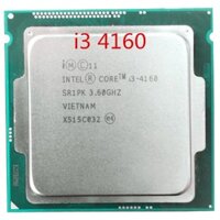 Bộ xử lý CPU Intel Core i3 4150/4160/4170 (3.60GHz, 3M, 2 Cores 4 Threads)