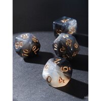 Bộ xúc xắc nhiều màu sắc, xúc xắc nhiều mặt, xúc xắc 20 mặt DnD Cthulhu, đồ chơi lớn COC, xúc xắc số mười mặt