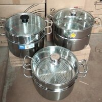 Bộ Xửng Hấp Fivestar 24cm, 26cm, 28cm, 30cm, 32cm-Chõ Đồ Xôi Inox, Dùng Bếp Từ - Tiện Ích Việt