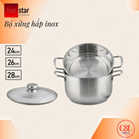 Bộ xửng hấp Fivestar 26cm vung kính