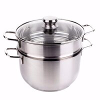 BỘ XỬNG HẤP INOX 3 ĐÁY FIVESTAR 30CM NẮP KÍNH