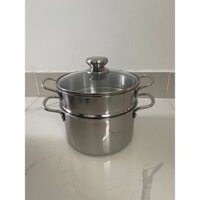 Bộ xửng inox cao cấp size 32cm- Nắp kính