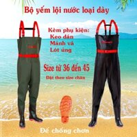 Bộ yếm lội nước - Quần liền ủng chống thấm, lịch lãm , sang trọng cực chất, hàng dày loại 1