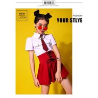 Bộ zumba, quần áo tập zumba bé gái ZB79