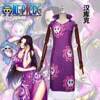 Boa Hancock Rắn Ji Hankokku Cos Trang Phục One Piece Anime One Piece Cosplay Quần Áo Sườn Xám Dài Đầm HYG