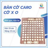 Board Game Cờ Caro Bằng Gỗ Phiên Bản Nhỏ Gọn Tiện Lợi Cất Balo Rèn Luyện Tư Duy Chiến Thuật
