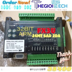 Board lập trình PLC Mitsubishi FX3U-24MR-6AD-2DA
