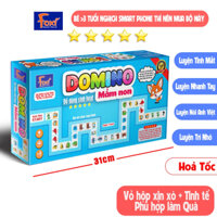 Boardgame Domino - Đồ  chơi sinh hoạt cho bé Foxi - thẻ game thông minh
