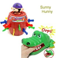 Boardgame HCM, Combo Trò Chơi Nhóm Khám Răng Cá Sấu + Đâm Hải Tặc Big Size, Trò Chơi Nhóm Vui Nhộn