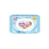 Bobby - Khăn ướt 80 tờ không hương nắp nhựa