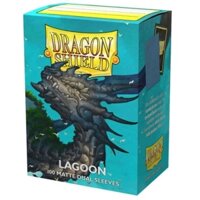 Bọc bài  Card Game MTG, YUGIOH, POKEMON:JMatte Dual Lagoon 100 ct Dragon Shield Sleeves Standard Size