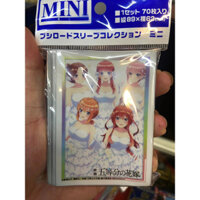 Bọc Bài Card Sleeve Gotoubun no Hanayome - Nhà Có Năm Nàng Dâu Size Mini cho Yu-Gi-Oh, Cardfight Vanguard,...