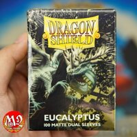 Bọc bài Standard Size Dragon Shield - EUCALYPTUS Matte Dual Sleeves - Màu lá Khuynh diệp - 100 cái 88x63mm