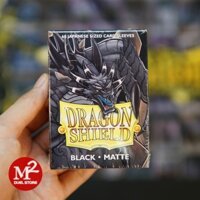 Bọc bài Yugioh Dragon Shield - Japanese size - Matte Black - Đen nhám - 60 cái - Nhập khẩu từ Mỹ