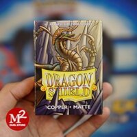 Bọc bài Yugioh Dragon Shield - Japanese size - Matte Copper - Màu đồng - 60 cái - Nhập khẩu từ Mỹ
