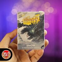 Bọc bài Yugioh Dragon Shield - Japanese size Dual Sleeves - Matte Snow - 60 cái - Nhập khẩu từ USA