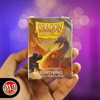 Bọc bài Yugioh Dragon Shield Japanese size Dual Sleeves - Matte Lightning - 60 cái - Nhập khẩu USA