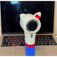 Bọc bảo vệ quạt Goojodoq nút bấm bằng len hình Mèo nguyên thân 🎀