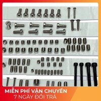 Bọc Bulong+ Lục giác inox 304 Đa Năng Đủ Cỡ Cho Khách Hàng Thay Thế, Sửa Chữa Các Loại Khung,Chân Nhôm Kính