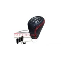 Bọc Cần Số Ô Tô số sàn Bọc Da viền đỏ Cao Cấp.