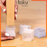 Bọc Chân Bàn Ghế Silicone Cao Cấp Chống Trượt Bọc Chân Ghế Inox Chống Trầy Sàn Nhà Tiện dụng Trong Gia Đình  tránh tiếng kêu - TakyHome 5501