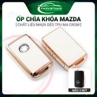 Bọc Chìa Khoá Mazda 3, CX 3, CX 30 (2020 - 2024), CX5 2023 2024 - Ốp Khoá Nhựa Dẻo TPU Kèm Móc Khoá