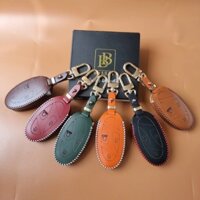 Bọc chìa khóa Santafe 2025 - bao da chìa khóa dùng cho xe Santafe 2025, da thật, bảo hành da 2 năm, vừa vặn với khóa xe