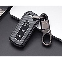 Bọc Chìa Khoá Smartkey Carbon Sh 2012 -2021 3 Nút Bấm  tặng kèm móc treo đồ