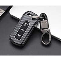 Bọc Chìa Khoá Smartkey Carbon Sh 2012 -2023 3 à 2 Nút Bấm  tặng kèm móc treo đồ