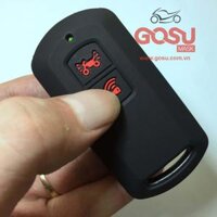 Bọc chìa khóa Smartkey Honda Air Blade, Vision, Lead, Vario- 2 nút silicon  mẫu cũ to - Màu đen