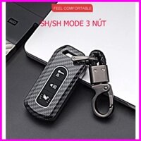 Bọc Chìa Khóa Smartkey SH và Sh mode  ( 3 nút ) Ốp Carbon Hàng Cao Cấp