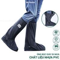 Bọc giày đi mưa nam nữ Mr.Socks, chất liệu nhựa dẻo chống thấm BOCGIAY-HUI-8001