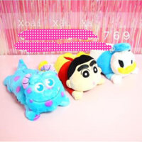 bọc hộp khăn giấy gấu bông Sulley, bé shin hoạt hình hàng sưu tầm
