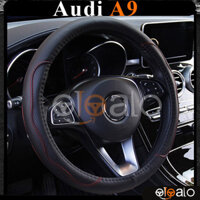 Bọc ốp vô lăng dành cho xe Audi A9 da PU cao cấp - màu đen
