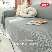 Bọc Sofa Vải Thô Cũ Chống Trượt Tất Cả Các Mùa Đa Năng Chống Mèo Cào Bộ Bọc Sofa Đầy Đủ 0FEY