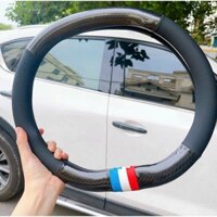 Bọc tay lái ô tô Peugeot 2008, 3008, 5008, 408 kiểu dáng thể thao- có logo Peugeot cao cấp