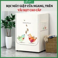Bọc trùm che phủ máy giặt cửa ngang trên chống nước che nắng ngăn bụi bám Dotina BNT06