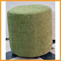[Bọc Vải Màu Xanh Lá] Ghế Đôn Tròn Sofa Màu Xanh Lá Kê Chân Ngồi, Ghế Bàn Trang Điểm Bọc Mút Nhiều Màu Sắc