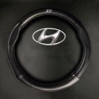 Bọc vô lăng carbon cho xe Hyundai I10, I20, I30, Accent, Santafe, Tucson, Kona, Getz, Avante, Elantra, Creta, Stargazer