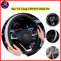 Bọc Vô Lăng CROWN Đính Đá Vương Miện Cho Dòng Xe 4, 5, 7 Chỗ, Bán Tải Size 38 Phụ Kiện Nội Thất