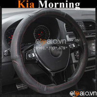 Bọc vô lăng Dcut Kia Morning chữ d cut da cacbon cao cấp – OTOALO