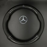 Bọc vô lăng ô tô, bọc da vô lăng carbon logo Mercedes