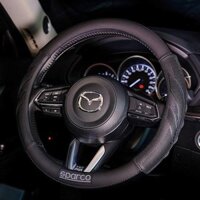 Bọc vô lăng ô tô cao cấp Sparco chính hãng mã SPC100BK SPC 100RD