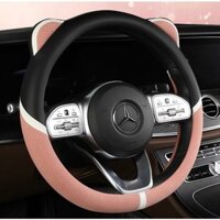 Bọc Vô Lăng ô tô Da PU size 38cm trang trí xe hơi - Phụ kiện ô tô , Bọc vô lăng xe hơi Tai Mèo Tai Gấu Cao Cấp