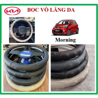 BỌC VÔ LĂNG Ô TÔ KIA Morning CHẤT LIỆU  BẰNG DA CỪU 100% - hàng chính hãng siêu đẹp