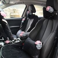boc vo lang oto Áo vắt rose rose rose auto an toàn vai Handbars bart -box đệm đệm gương chiếu hậu bộ phụ nữ bọc vô lăng da cá sấu có nên bọc vô lăng