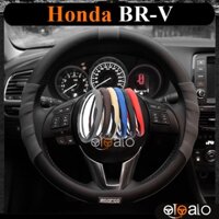 Bọc vô lăng sparco dành cho xe Honda BRV da PU cao cấp - Màu đen đỏ kem nâu xám xanh