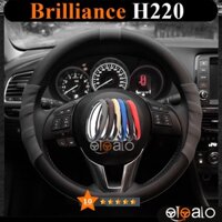 Bọc vô lăng sparco dành cho xe Brilliance H220 da PU cao cấp - Màu đen đỏ kem nâu xám xanh