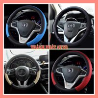 Bọc vô lăng tay lái ô tô xe hơi da PU cao cấp giá rẻ cho xe Honda, Toyota, Mazda, Hyundai, Kia, Chevrolet, Ford... - Đen Đỏ